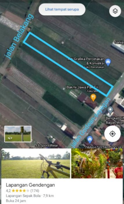 DIJUAL TANAHSHMP STRAGIS DIJLN GODEAN SAYEGAN