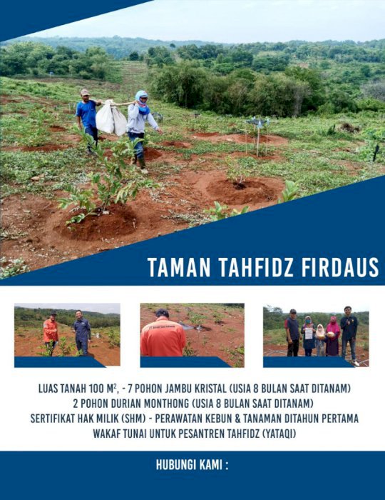 Kavling Kebun Plus Pohon Duren dan Jambu Kristal