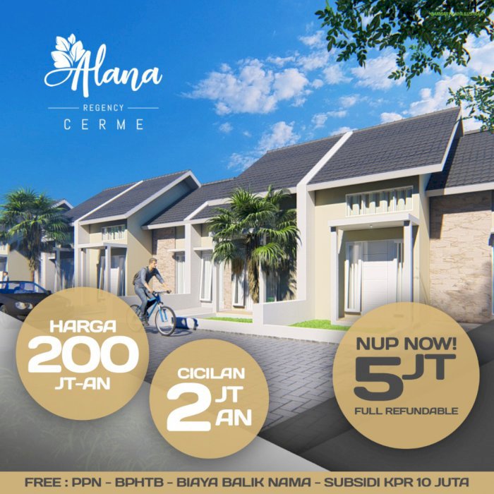 Rumah minimalis alana cerme