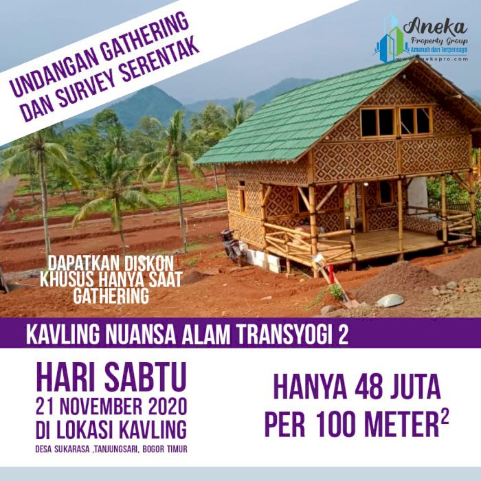 TANAH KAVLING SERBAGUNA SIAP BANGUN NEMPEL JALAN RAYA