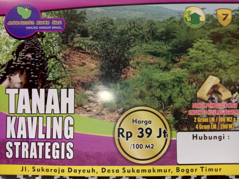 Dijual Tanah Kavling Jonggol Village Bogor