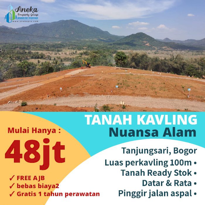 JUAL CEPAT TANAH KAVLING  NUANSA ALAM TRANSYOGI TAHAP 2 BOGOR
