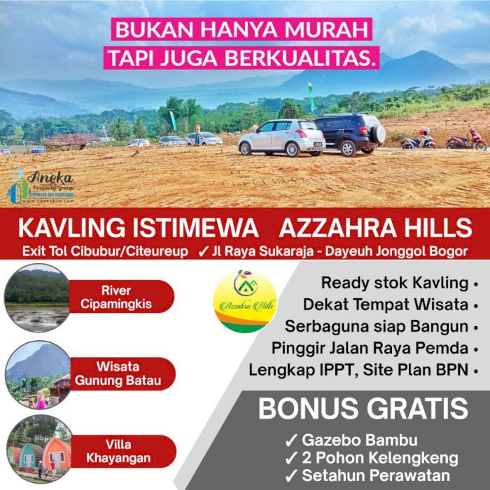 JUAL TANAH KAVLING VILLA KEBUN WISATA PUNCAK 2