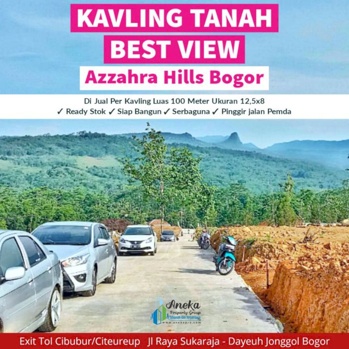 JUAL CEPAT KAVLING  SERBAGUNA PINGGIR JALAN LEGALITAS AMAN