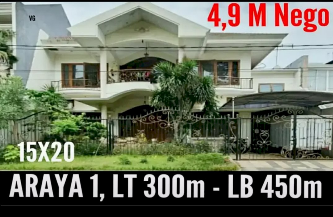Rumah Galaxy Bumi Permai Araya 1 Surabaya Timur