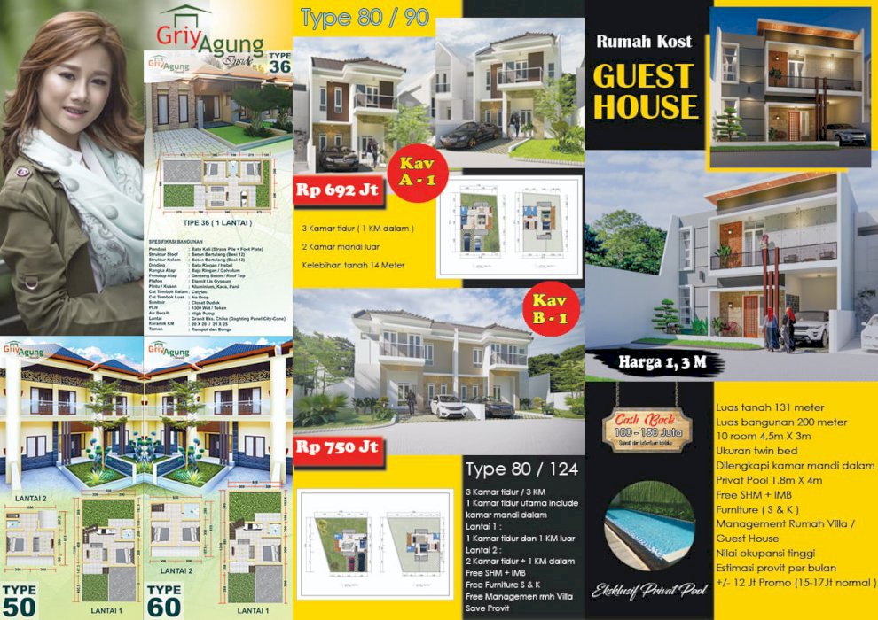 Rumah dengan view dibelakang PONDOK PUTRI AR ROHMAH