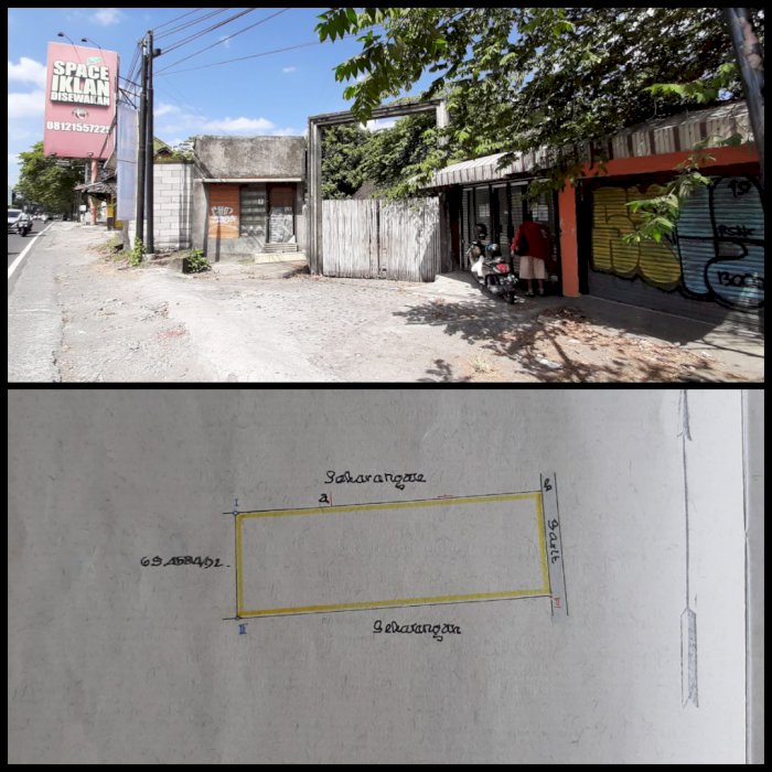 DI JUAL CEPAT PEKARANGAN TEPI JLN ASPAL CONDONGCATUR DEPOK SLEMAN