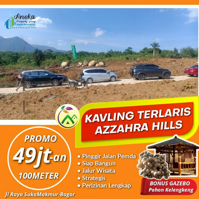 TANAH MURAH KAVLING SERBAGUNA  DEKAT WISATA  CURUG CIPAMINGKIS