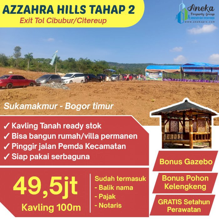 TANAH MURAH DIJUAL DEKAT VILLA KHAYANGAN SITEP