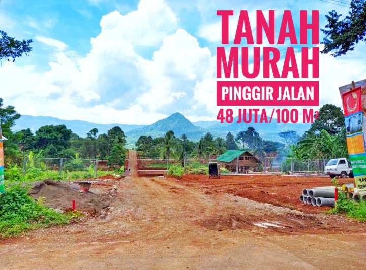 TANAH DIJUAL MURAH PINGGIR JALAN  KAVLING NUANSA ALAM TAHAP 2