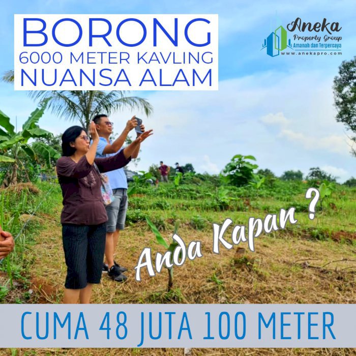 JUAL KAVLING NUANSA ALAM TRANSYOGI  TAHAP 2 PINGGIR JALAN PEMDA