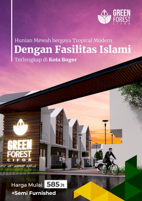 Rumah Baru 2 lantai, Green Forest Cifor Kota Bogor