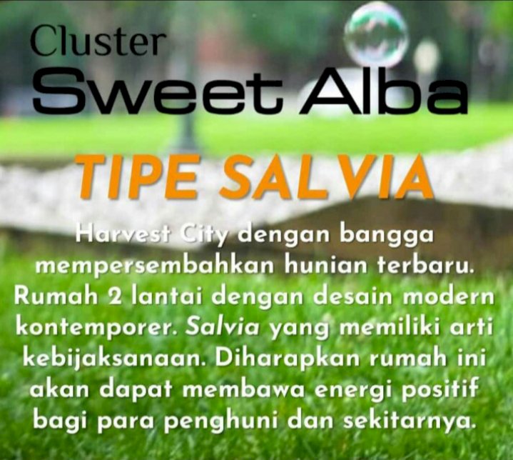 Harvest City Rumah 2 lantai tanpa DP 0% dan Free Canopy. Hub : Juli