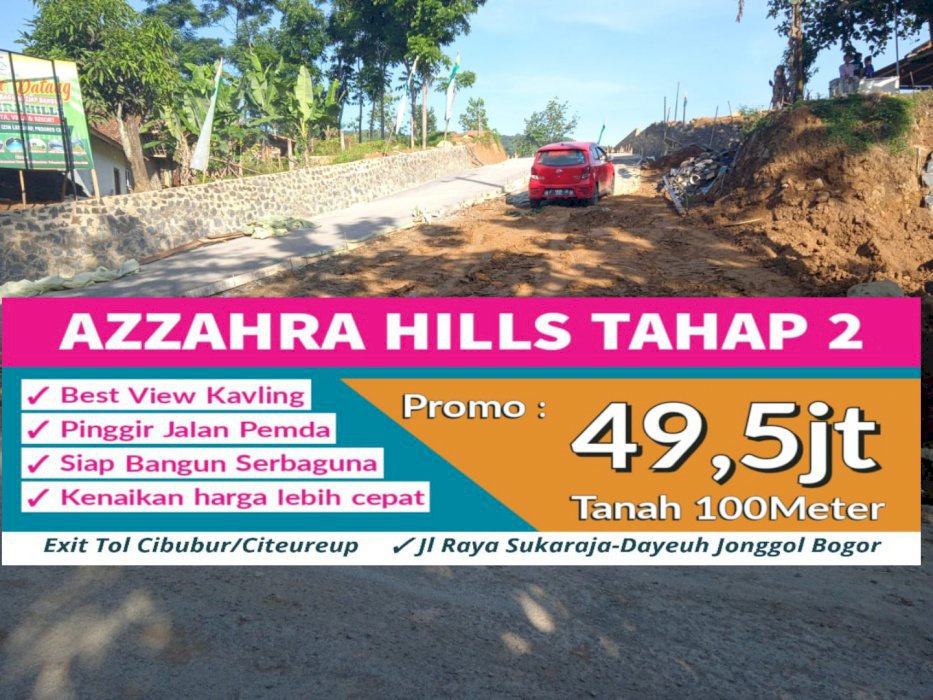 TANAH KAVLING DI JUAL CEPAT MURAH PINGGIR JALAN STRATEGIS