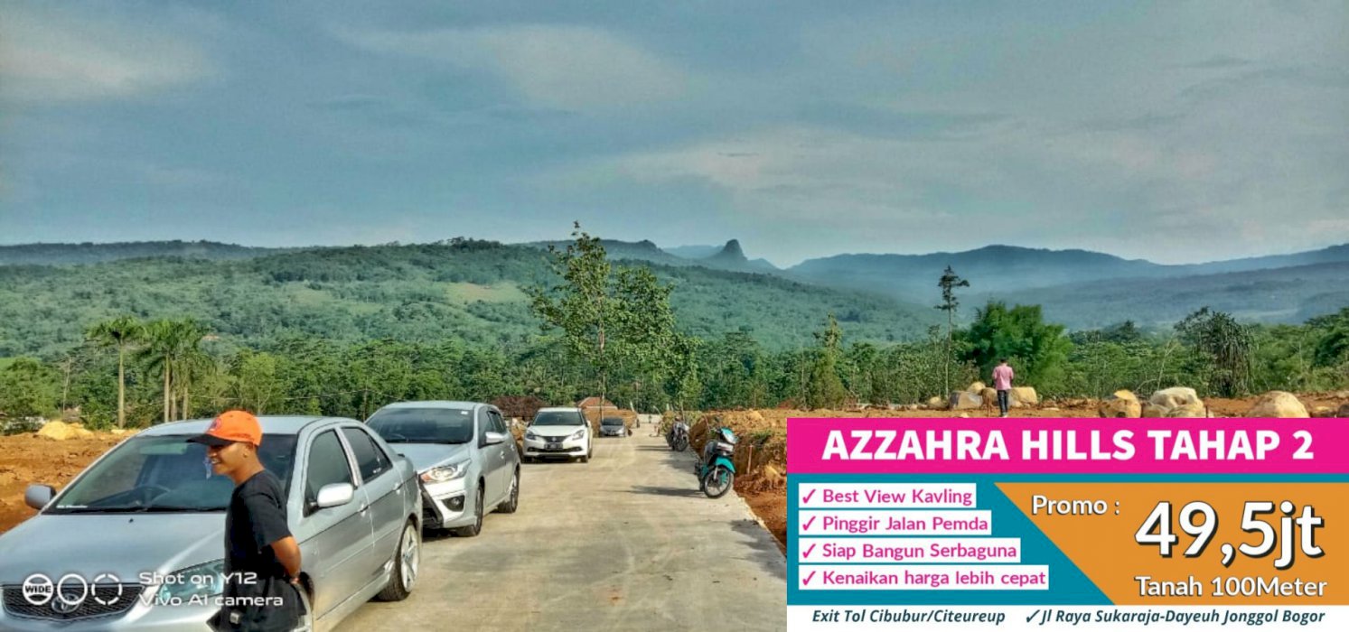 JUAL TANAH STRATEGIS PINGGIR JALAN DI KELILINGI TEMPAT WISATA