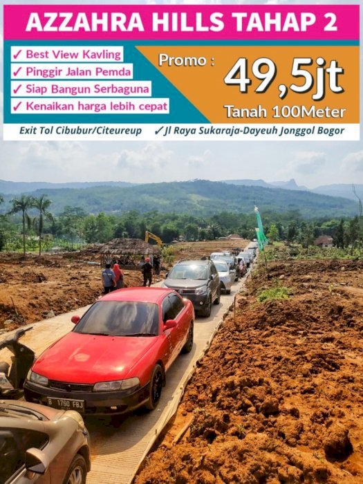 JUAL KAVLING PINGGIR JALAN KECAMATAN DI JONGGOL