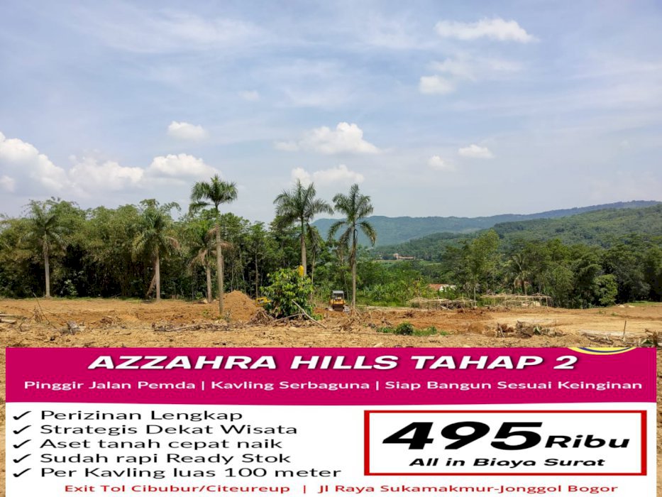 TANAH MURAH PINGGIR JALAN AKSES MUDAH DI LALUI ANGKOT