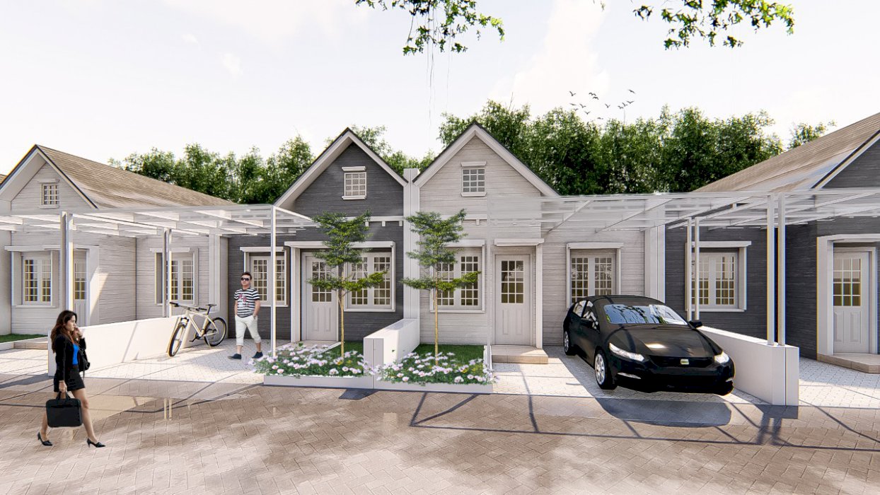 Rumah minimlis modern, berkonsep clasik eropa