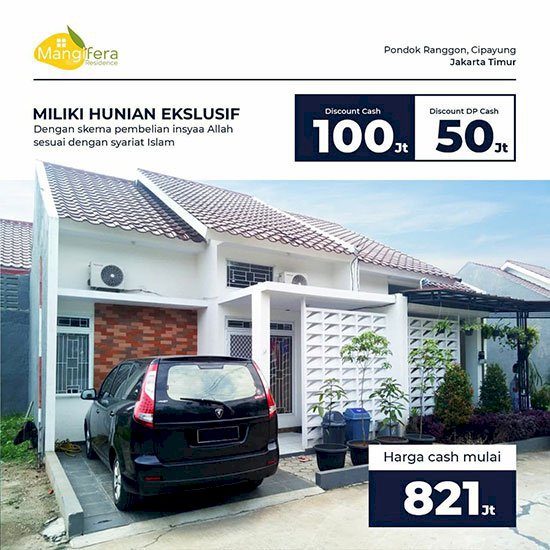 Rumah syariah Siap Huni di Cipayung Jakarta Timur DISKON 100 juta