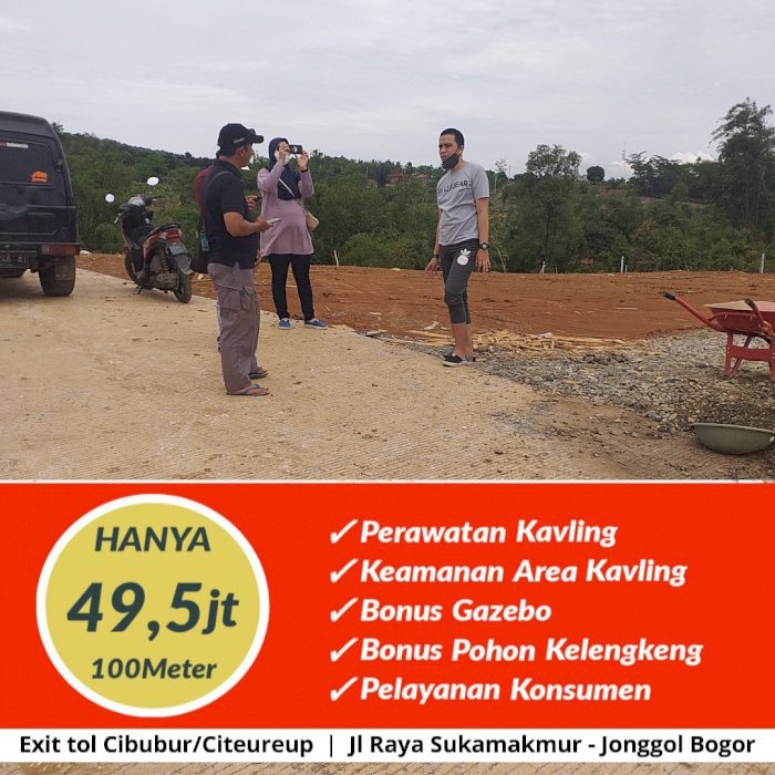 DI JUAL KAVLING AZZAHRA HILLS  PINGGIR JALAN JALUR WISATA DIBOGOR