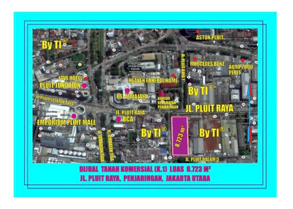 Dijual Cepat Tanah Komersial lokasi sangat strategis di Pluit Raya Jakarta Utara