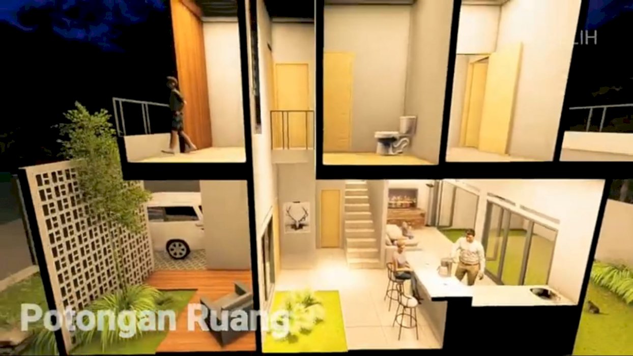 Rumah Mewah posisi hook dekat akses Tol Desari Jagakarsa Jaksel