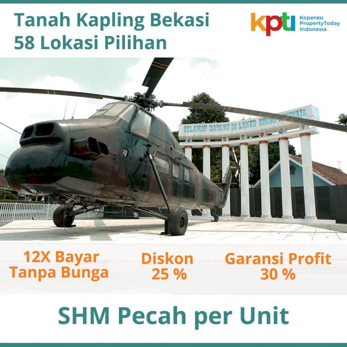 DISKON 25%: Tanah Dekat Pintu Tol Tambun Bekasi, Dijamin Untung