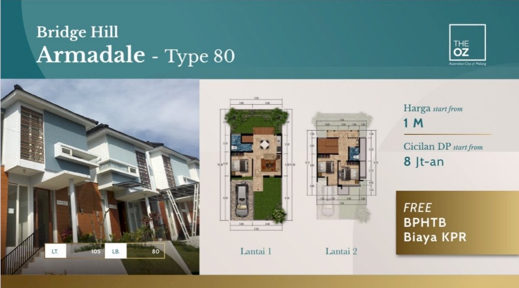 RUMAH BARU READY STOCK THE OZ TIDAR BRIDGETOWN TIPE ARMADALE