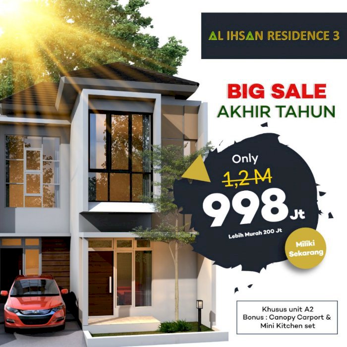 Promo Murah Perumahan Syariah Di Cinangka Sawangan,Diskon 200Jt Free SHM