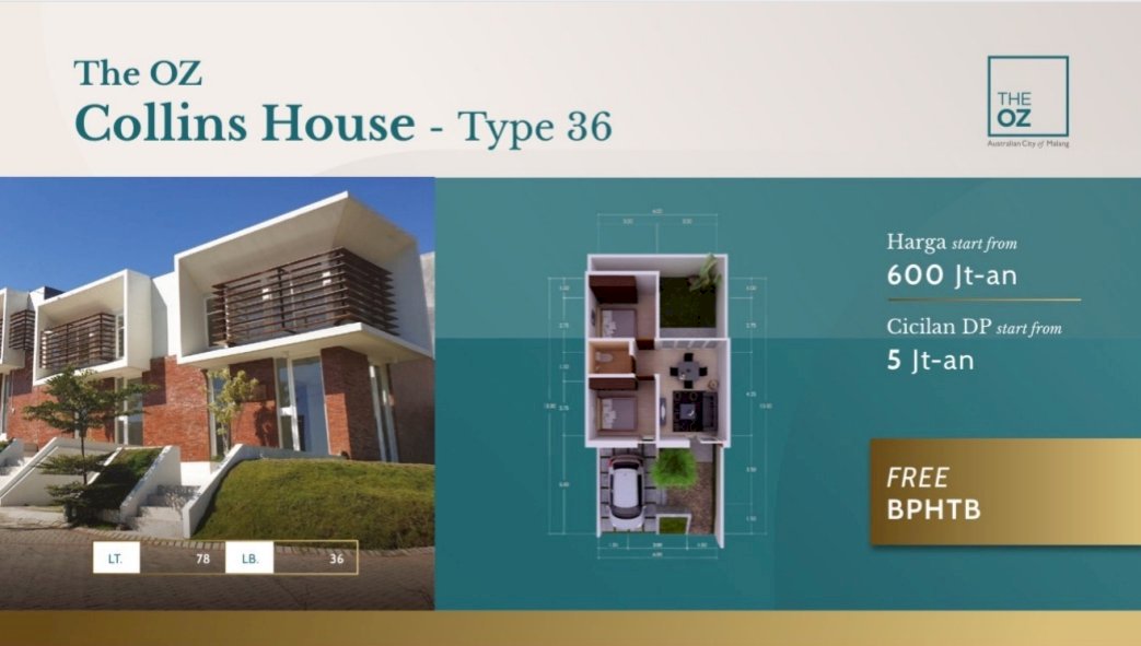 RUMAH BARU READY STOCK THE OZ TIDAR CLUSTER BRIDGETOWN TIPE COLLINS