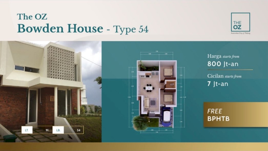 Rumah baru ready stock oz tidar tipe bowden House