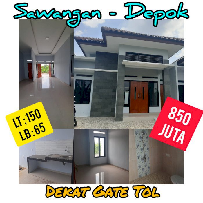Rumah Baru Dekat Pint Tol Sawangan Depok