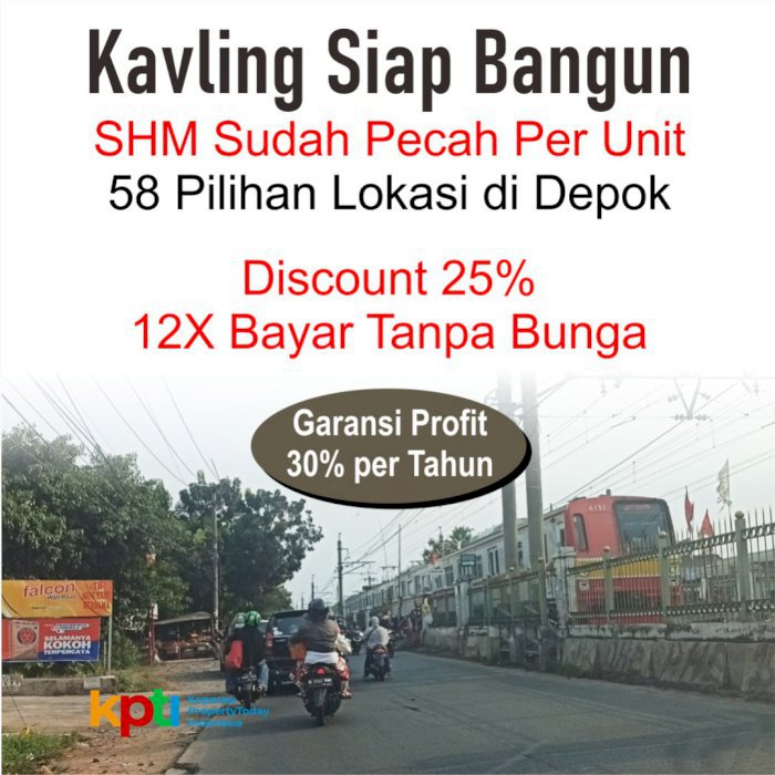 Tanah Bernilai Investasi Tinggi Area RSUD Depok, Hanya 200 Jutaan