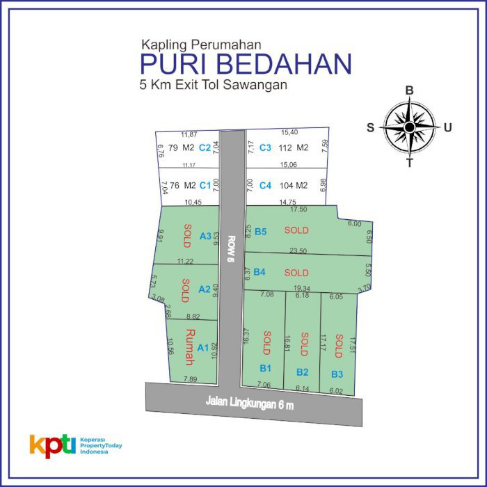 Tanah Premium Hanya 100 Jutaan, Hanya 3 Km Ke Pasar Parung