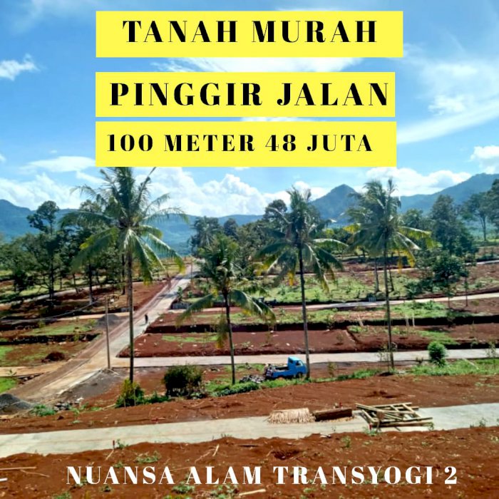 TANAH KAVLING VILA MURAH PINGGIR JALAN NUANSA ALAM TRANSYOGI 2