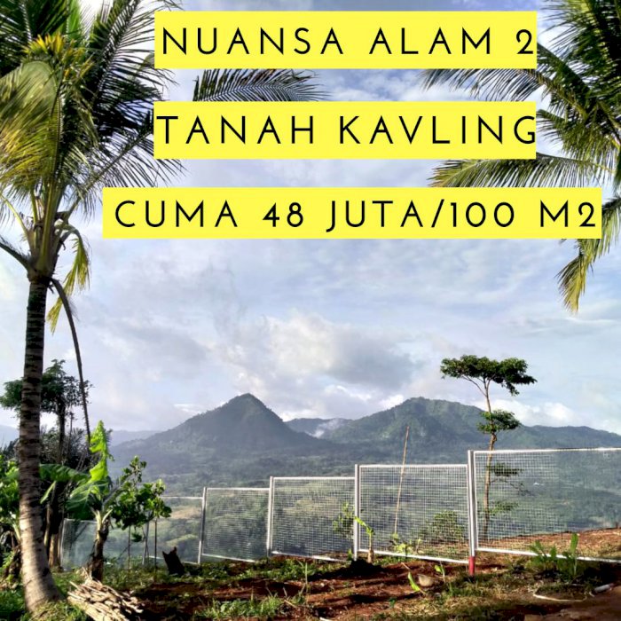 DIJUAL KAVLING MURAH NUANSA AlAM TRANSYOGI 2 VIEW PEGUNUNGAN