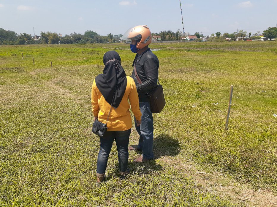 Tanah kavling Shm dekat jalan aspal dekat fasilitas umum