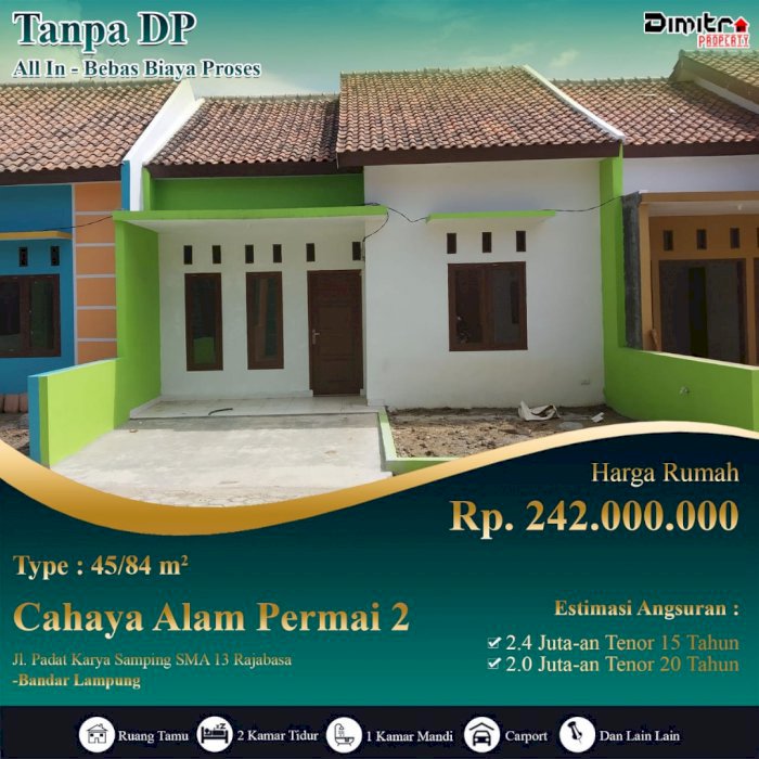 Miliki hunian dgan promo Tanpa DP,