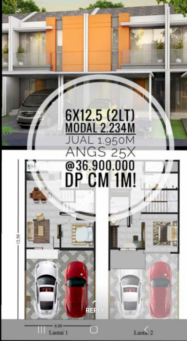 Jual rugi pik 2 6x12.5