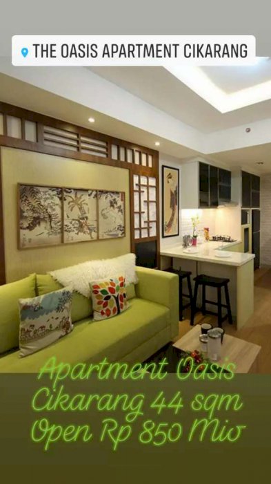 Apartment Oasis Cikarang 44 sqm 1 bedroom