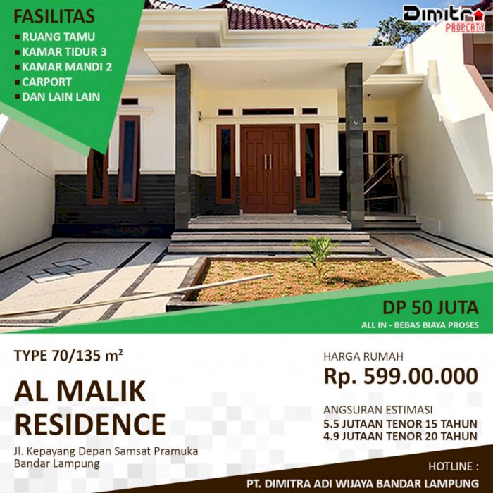 Perumahan exclusive di raja basa lokasi strategis bebas desain ruangan