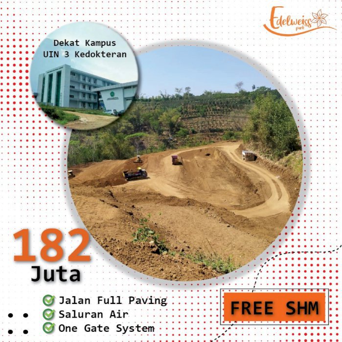 GEBYAR PROMO BELI TANAH KOST CASH BACK 30 JUTA HANYA DI EDELWEISS MALANG