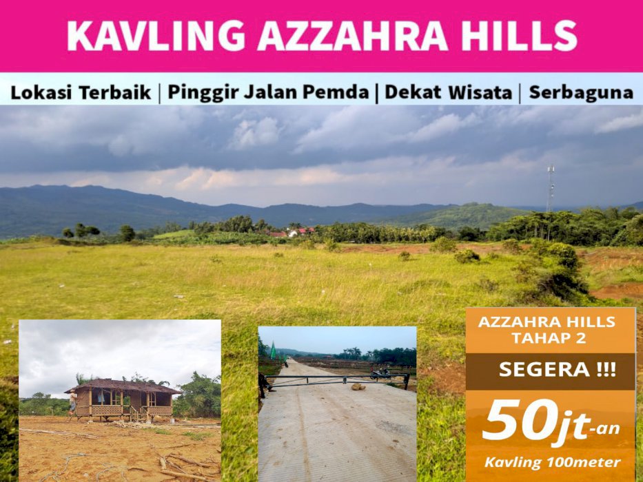 TANAH KAVLING VILA SIAP BANGUN PINGGIR JALAN  AZZAHRA HILLS 2