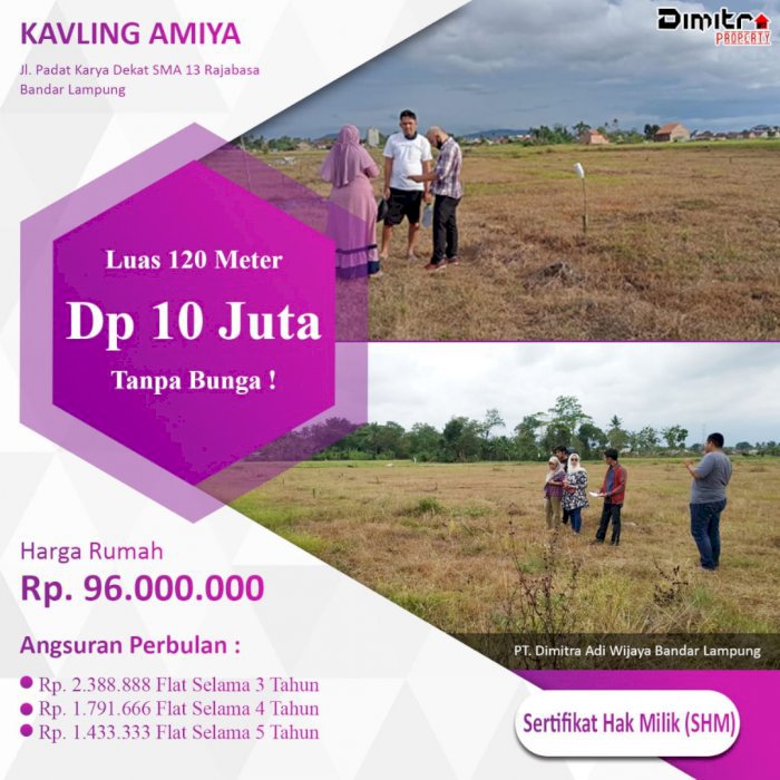 Kaplingan Termurah Kota Bandar Lampung