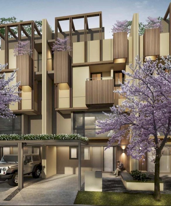 Rumah BSD 3lantai konsep milenials