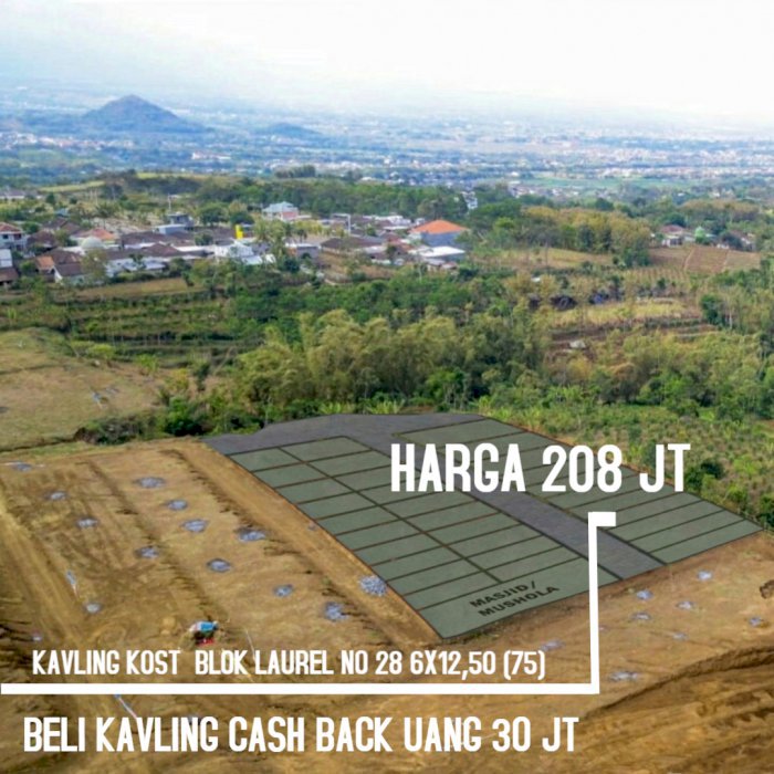 DIJUAL TANAH KAVLING KOST EXLUSIVE DI AREA KAMPUS DI MALANG