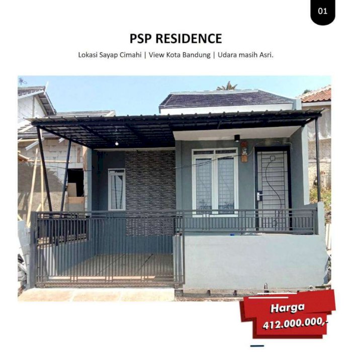 Dijual Rumah Minimalis View Kota Cimahi di Jalan Utama Padaasih