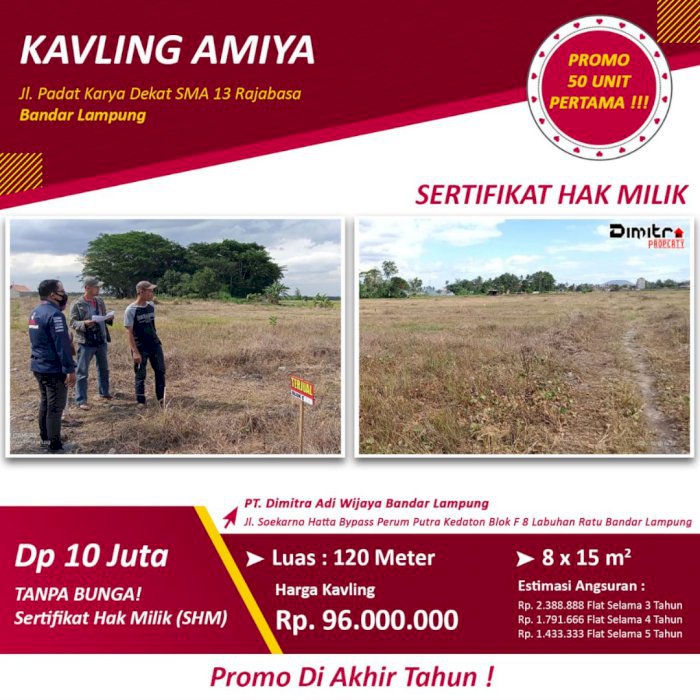 Tanah kavling syariah tanpa bunga, tanpa bank terima SHM