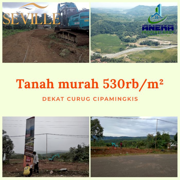 DIJUAL  KAVLING VILA  SEVILE MOUNTAIN VIEW  PINGGIR JALAN