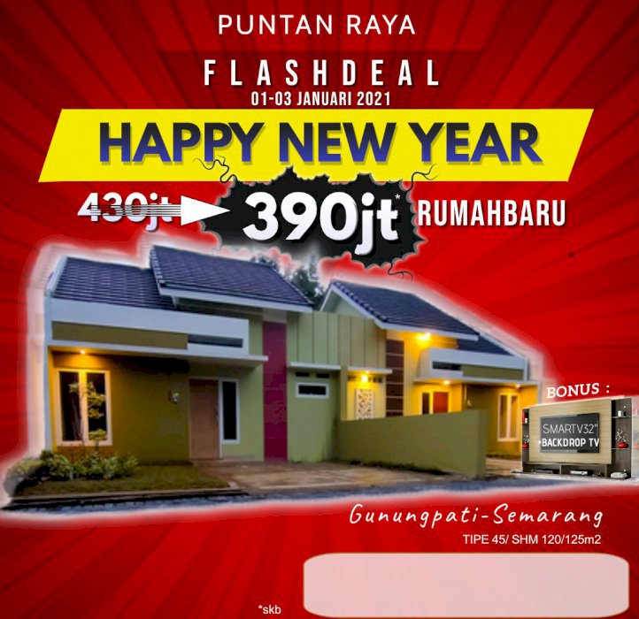 Rumah BARU BEBAS BAYAR 12Bulan
